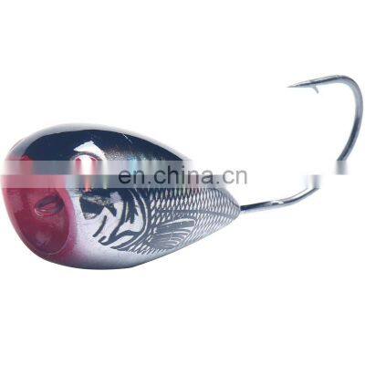 high quality ice fish lure free sample 8cm 13.6g croatia egg with crank barb ice fish lure fish eggs for sale