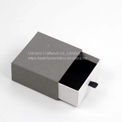 Creative cardboard drawer box printed logo square Necklace Earrings packaging box spot jewelry storage box