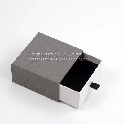 Creative Cardboard Drawer Box Printed Logo Square Necklace Earrings Packaging Box Spot Jewelry Storage Box