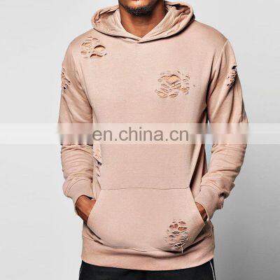 High Quality Cheap Plain OEM Custom Logo Blank Distressed Sports Hoodie Wholesale