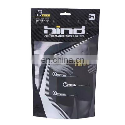 Custom printing plastic clothes packaging plastic bags  Warm pants Thermal Cloth Athletic underwear undergarments  packaging bag