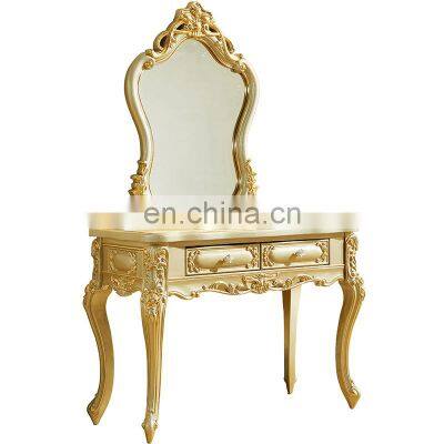 home center cheap antique luxury gold bedroom furniture dressers with mirrors