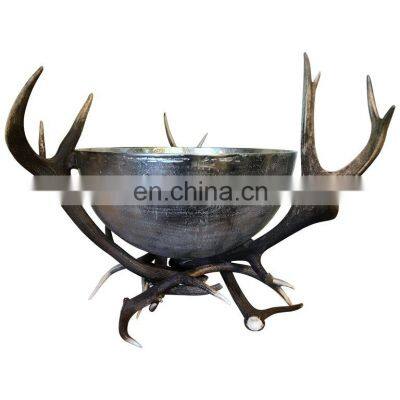 antler stand wine bucket