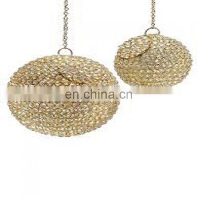 crystal beaded hanging christmas ball