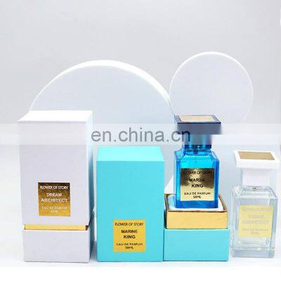 Customized packaging and logo printing essential perfume oil glass bottle with box packaging