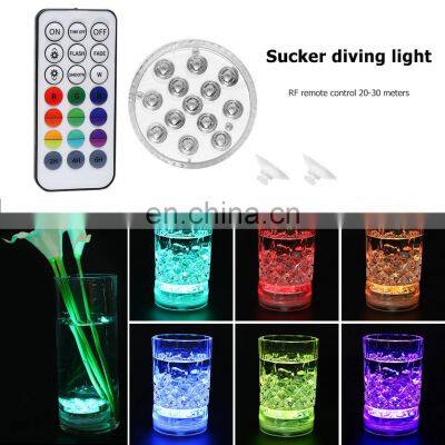 New Battery Operated Underwater Submersible Swimming Pool Led Waterproof Light For Decoration