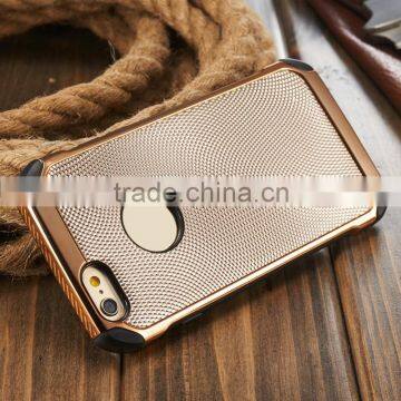 high quality TPU bumper+leather for iphone 6 plus leather phone case