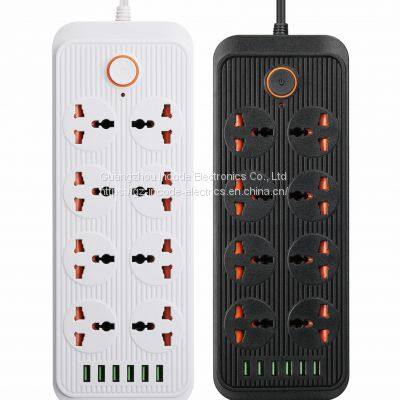 Розетка с множественными выключателями и главным выключателем Power Extension Multipe Switch Socket A08