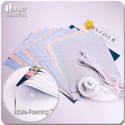 Environmentally Friendly Polyester White Foaming Sunshade Fabric