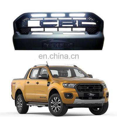 High Quality Car Parts Ranger T8 Front Grille Grill Grille With LED