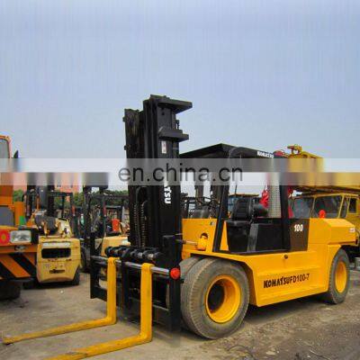 Used Komatsu FD100-7 Forklift,cheap Komatsu 10ton forklift for sale