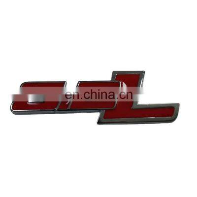 6.2L Logo Fender Emblem Custom Chrome Red Black ABS Car Emblem Badge