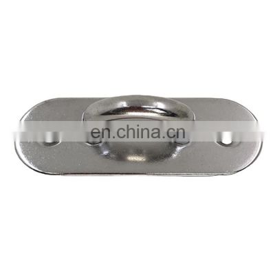 JRSGS High Quality Stainless Steel 304 316 Marine Grade Oval Eye Plate Oblong Pad Eye Plate