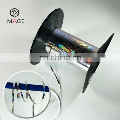 Custom 2mm Silver Security Holographic Tear Tape for Product Packaging Bag