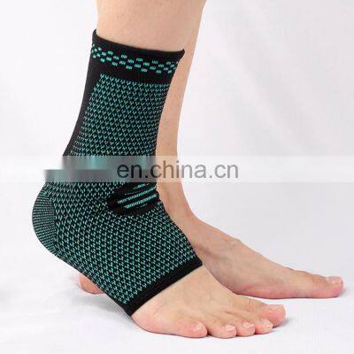 Elastic Nylon Ankle Support Knitted Half Open Toe Compression Socks Sports Injury Foot Supporting Ankle Protection Socks Sleeve