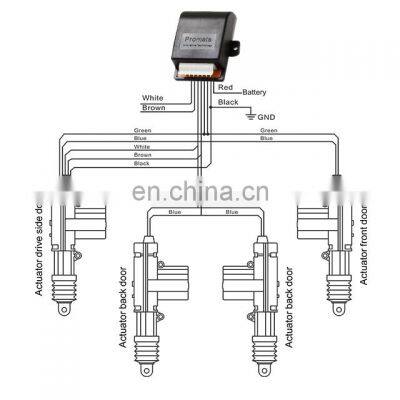 Automotive Parts & Accessories Central Lock System Electric Lock 12V/24V Universal Car Door Central Locking System photo-5