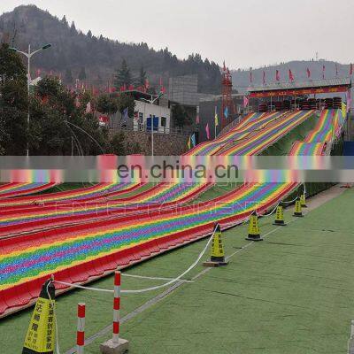 Custom Size Playground Rainbow Slide Large Plastic Rainbow Slide For Sale photo-4