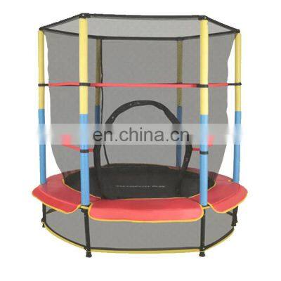 55 Inch Outdoor Indoor Kids Fitness Trampoline With Safety Net for Sale photo-5