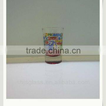 mini promotion glass with silk screen print