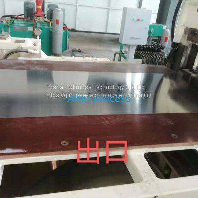 Glimpse stainless steel strip tension leveler