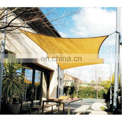 Outside Sun Shade Sail HDPE Material UV Stabilized Sun Shading Sail Triangle And Square Shape Shade cloth