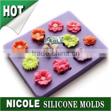 Nicole fondant decoration silione mold