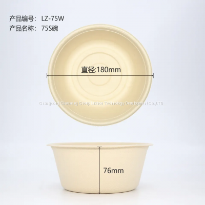 1000ml Wholesale Biodegradable Disposable Compotable Bagasse Soup Bowl photo-5