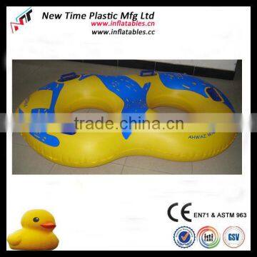 Inflatable twins water tube