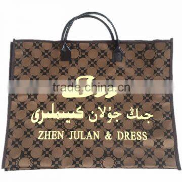 Wholesale Fashion Design Custom LOGO printed Reusable handle bag