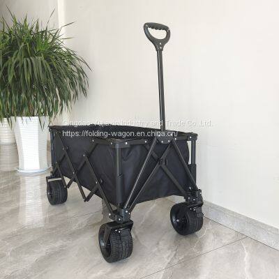 Hot Sale Folding Wagon Utility Beach Cart Outdoor Camping Wagon Collapsible Hand Trolley photo-2