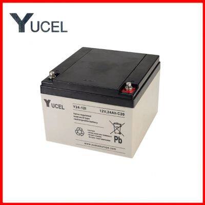 UK YUCEL battery Y24-12 12V24AH C20 lead-acid sealed AGM maintenance free