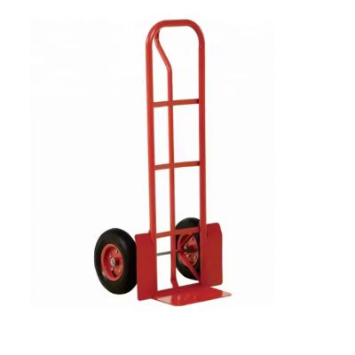 HT1805 2024 Hot Style HT1805 Heavy Duty Steel Hand Truck Dolley Hand Cart Trolley with Load Capacity 200kg 10x3.5 inch Pneumatic Wheel