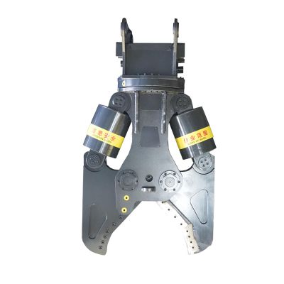 flexible operation high efficiency 1100kg metal cutting excavator double cylinder hydraulic shear