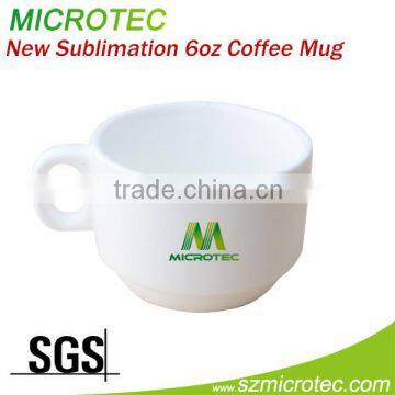 sublimation ceramic fondue mug coffee wholesale, sublimation coated mug 8oz coffee