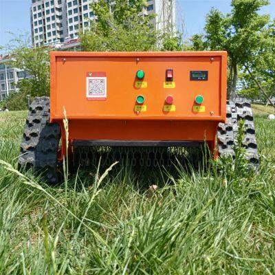 VTC550 Wireless Radio Control Rubber Track Lawn Mower Trimmer Made in China Manufacturer Factory photo-4