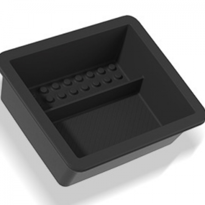 Silicone Full Cover Armrest Storage Box for 2024-2025 Tesla Model 3 Highland & Y Juniper - Black, Part No. CW25301300