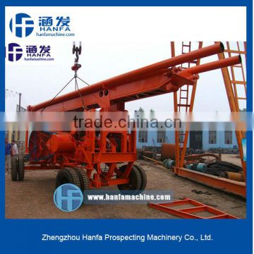 Your best choice!!trailer type!piling with hammer!!HF-6A economical percussion drilling rig