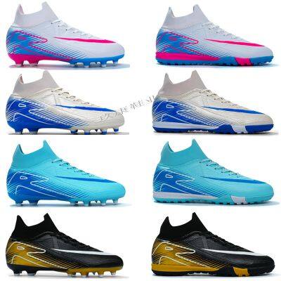 Wholesale New Men Soccer Shoes Indoor Cleats Football Boots Match Long Spikes Sneakers Breathable Ultralight Training Drop Shipping photo-3