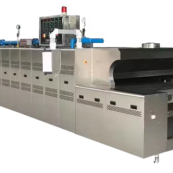 Industrial SANDVIK Steel Belt or Net Belt Tunnel Oven Baking Oven for Bread,cake,biscuit Meters Customized-22m