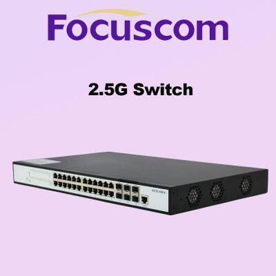 S5720-24M6X L3 Managed Network Switch, 24-Port 2.5G RJ45 With 6-Port 10G SFP+ Uplinks, Stackable Enterprise Access Layer Ethernet Networking Switch photo-3