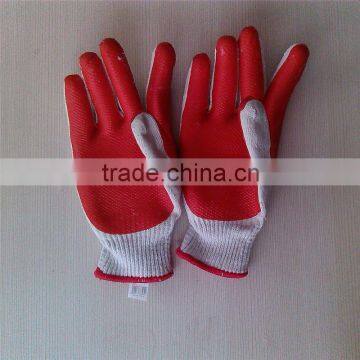 rubber coated cotton glove/factory handing work glove