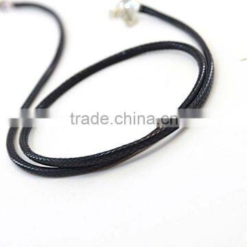 Alloy Jewelry Main Material and Chains Necklaces Nylon Leather Necklace Chain Black photo-4