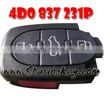 High quality 3 Button With Panic Remote Control(4D0837231P 315MHZ) for Aud