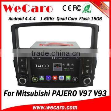 Wecaro 7" Android 4.4.4 multimedia system double din for mitsubishi pajero gps navigation system audio player 2006 -2011