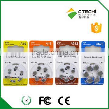 zinc air battery A10 A13 A312 A675 A675P