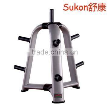 SK-638 Commercial gym equipment weight plate tree vertical plate rack