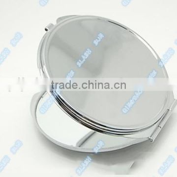 Fashional heat transfer Silver Round metal Compact Mirror