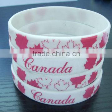 rainbow silicone wristband custom wristband cheap