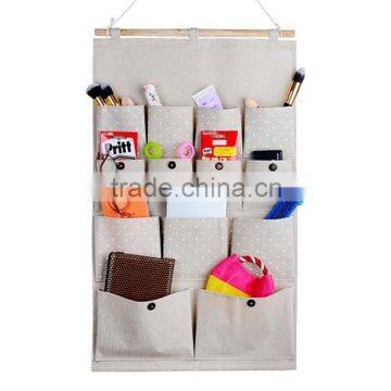 Hanging Bag Wall Fabric Closet Hanging Storage Bag Organizer Makeup Sundries Storage