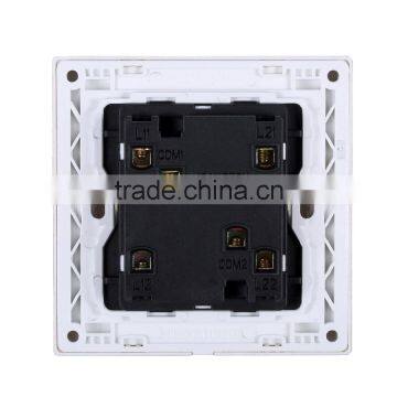 China Make Hight Quality Two Gang One Way Two Way Big Button Gang Switch With Fruorescent Indicator photo-2